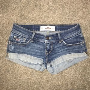 Hollister denim short shorts